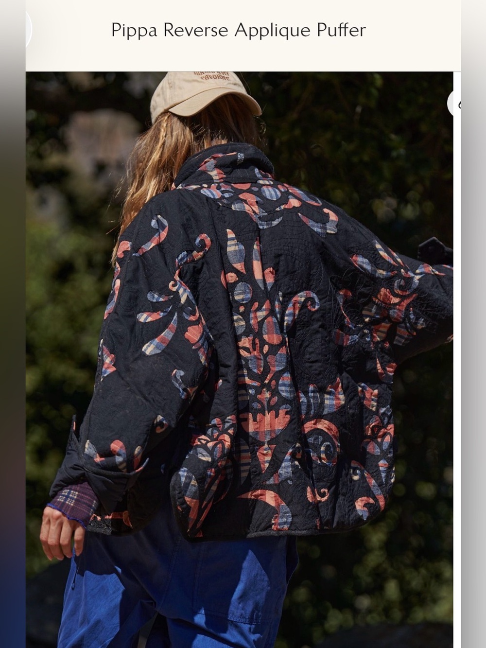 FP Movement Pippa Reverse Appliqué Puffer in XS
